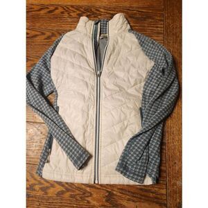 Smartwool green Houndstooth sleeve jacket sz Medium
